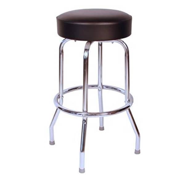 Richardson Seating Corp Richardson Seating Corp 1950BLK 1950- 30 in. Floridian Swivel Bar Stool; Black - Chrome 1950BLK - main